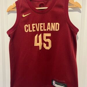 Nike Drifit Kids Donovan Mitchell Cleveland Maroon Jersey